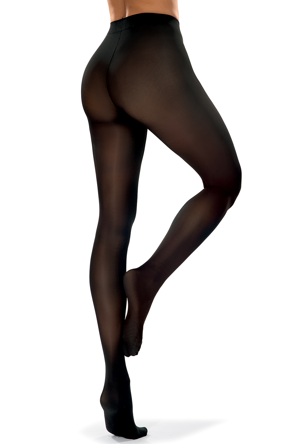 Vivisence Collants Femme 40 DEN Avec Renforcement Invisible Aux Orteils Sans Partie Culotte Visible Bord Confortable Taille Haute Qualité Fabriqué En Pologne, nero