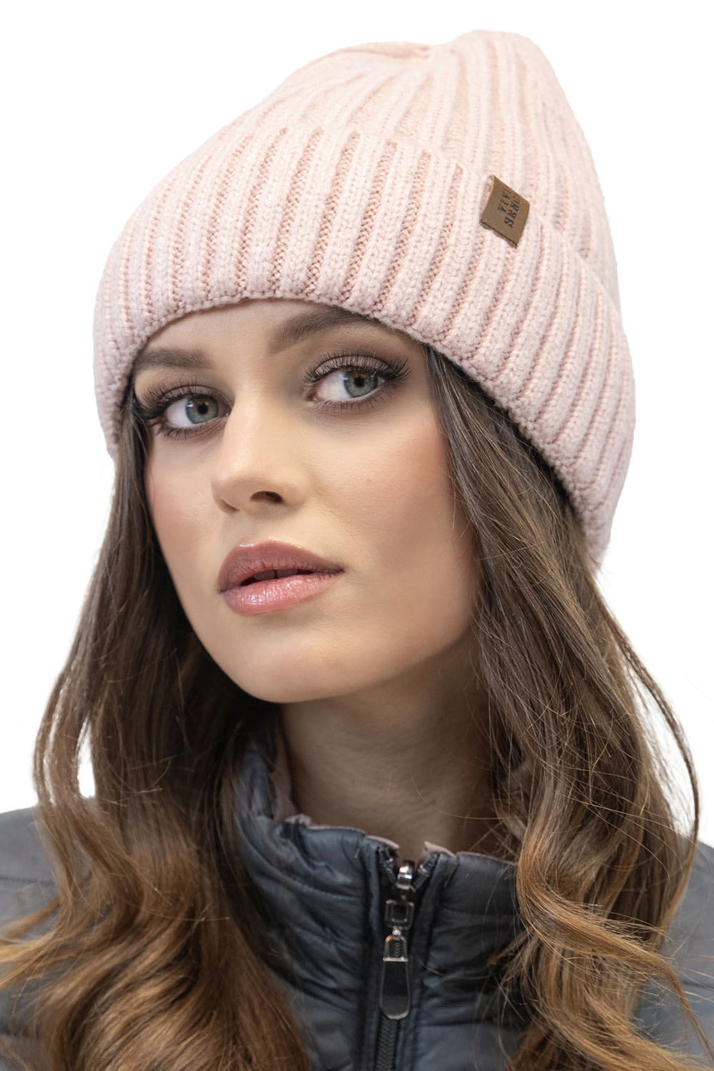 Vivisence Damen Winter Mütze Klassischen Beanie Strickmütze Stil Perfekte Passform Strickbündchen Warmem Rippengarn Ideal Für Kalte Wintertage Winter Herbst Modell 70104, Pink