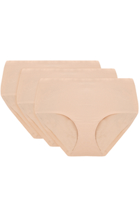 Vivisence lot de 3 slips féminins classique sans couture 4013 3-pack,