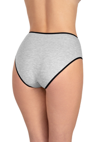Vivisence Culotte Classique Slip pour Femme Lot de 5 Figi Silhouette Élégante 4016, bande noire: mix3 5-pack