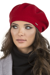 Vivisence Béret Femme Chaud Et Douillet Protection Contre Le Froid 7005, rouge
