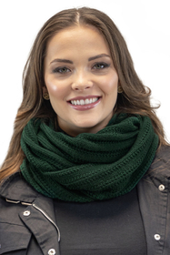 Vivisence Écharpe Tube Femme Hiver Moderne Et Confortable En Fil Chaud Double 7019S, vert