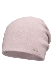 Vivisence Damen Mütze Wolle Falten Fleece Gefüttert Bequem Alltag Winter 7085, puderrosa
