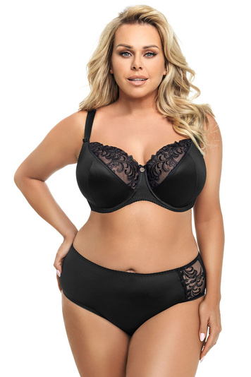 Gorsenia K379 Victoria women's briefs smooth with embroidery plus size - made in EU, 