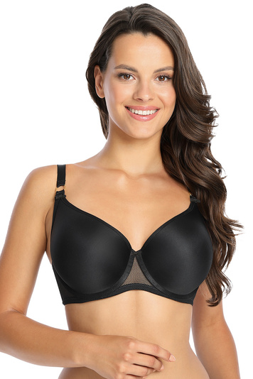 Gaia comfortable underwired padded bra 1082 Gaja , Black