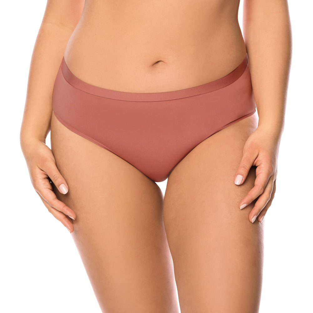 Vivisence Bikinislips Dame Bademode musterlos normaler Bund Setteil EU  3001, dunkelrosa