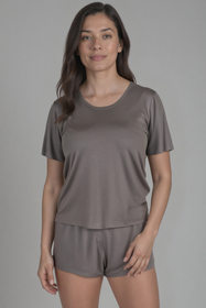 Vivisence Femmes Pyjama Viscose Coupe Ample Confort Respirant Pour La Nuit 2042, 