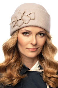 Vivisence Women's Winter Hat Wool Toque Handcrafted Warm Autumn 7059, beige