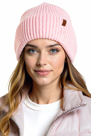 Vivisence Damen Mütze Schal Set Mit Merinowolle Für Wärme Und Stil Täglich, Pink
