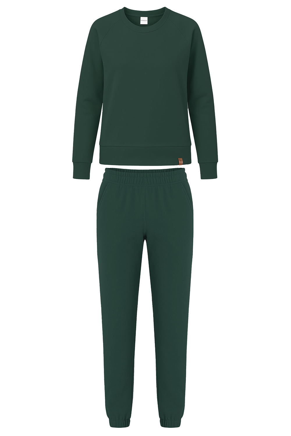Vivisence Damen Trainingsanzug Baumwolle Bündchen Taschen Alltag Komfort 9204, 