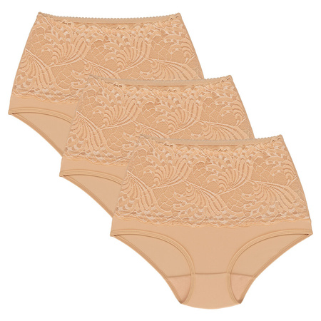 Wolbar women's briefs with lace WB207 3-pack, Beige