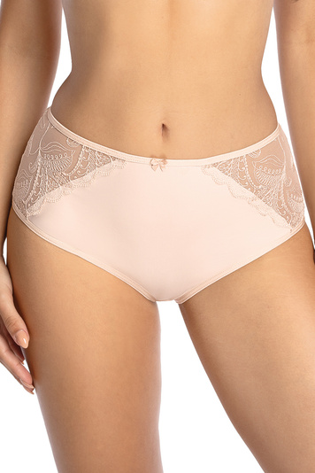 Gaia classic ladies briefs embroidered 1108P Lorena , Beige