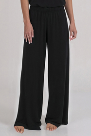 Vivisence Femme Pantalon de Pyjama Tricot Respirant Confort Pour la Nuit 2102, noir