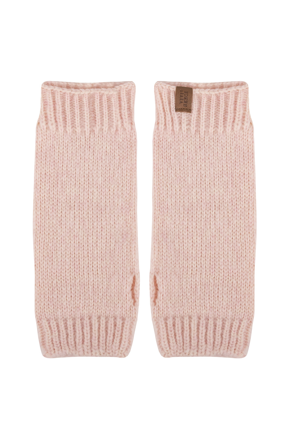 Vivisence Women Winter Knitted Gloves Merino Wool Cotton Blend Warm Comfort, Pink