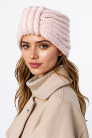 Vivisence Damen Mütze Weicher Merino Baumwollmix Für Komfort, Pink