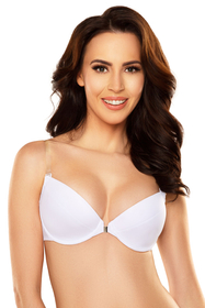 Vivisence femme soutien-gorge push-up dos nu 1040, blanc