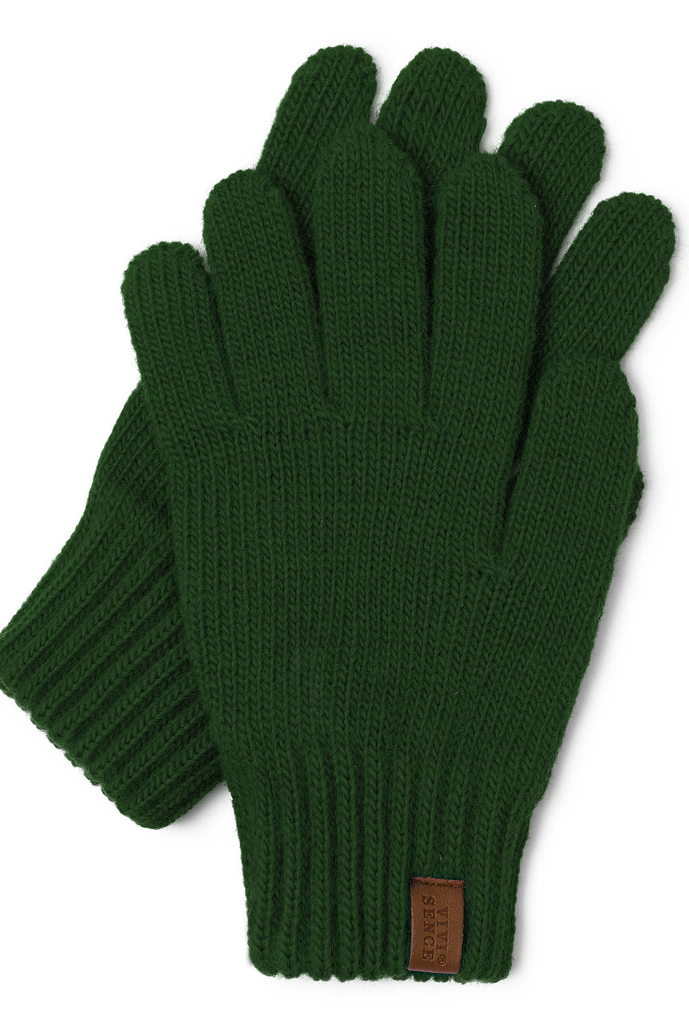 Vivisence Damen Winter Handschuhe Weichem und Warme Ideal für Kaltes Wetter 7014, grün