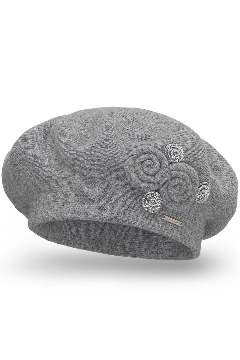 Vivisence Wool Beret For Women Protection Against Cold For Chilly Days 7037, light grey