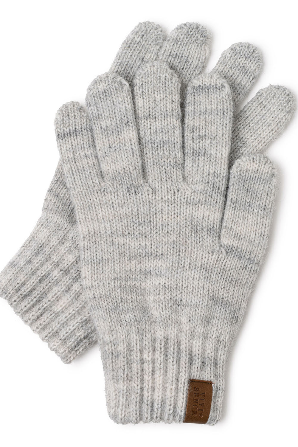 Vivisence Gants Femme Hiver Doux Et Chauds Idéals Pour Temps Froid 7014, beige mélange
