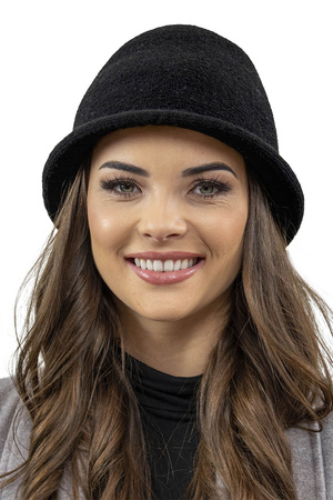 Vivisence Winter Women's Elegant Hat With Classic Style Warm Fabric Blend Perfect Fit And Fleece Lining For Extra Comfort Ideal For Cold Days And Everyday Wear, black