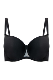 Vivisence Damen Gepolsterter BH mit Bügel Seamless Cups Starker Halt 1046, schwarz