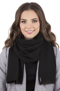 Vivisence Écharpe Femme Hiver Tricotée Chaude Et Confortable Journées Froides 7102, noir