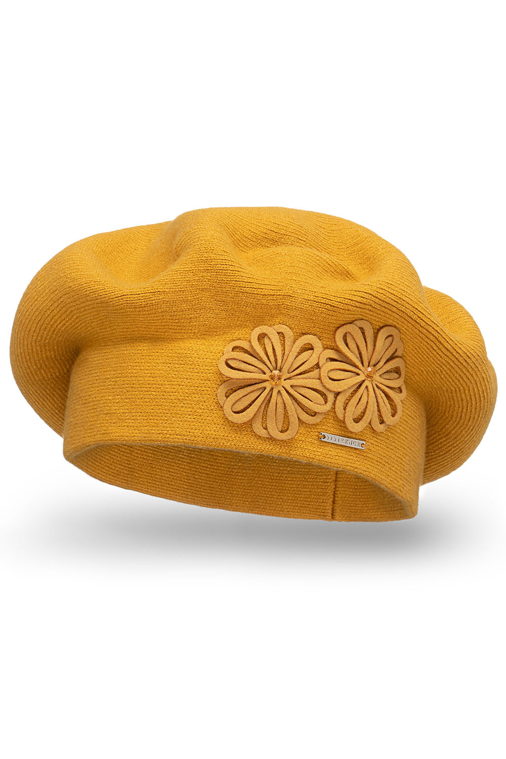 Vivisence Warm Thick Winter Beret For Women Ideal For Cold Days 7007, honey