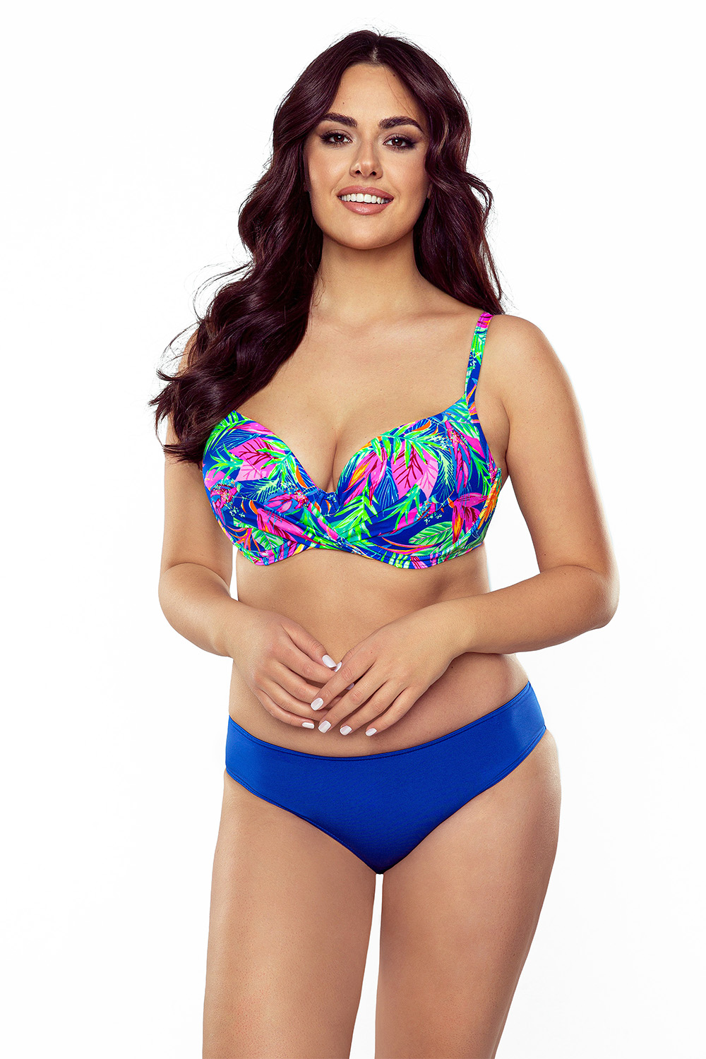 VIVISENCE Bikini Oberteil Damen Verstellbar Träger Bademode Formt die Brust 3209, mehrfarbig
