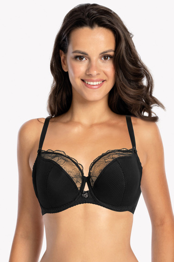 Gaia classic semi padded bra underwired 1059 Ursula, Black