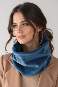 Vivisence Femme Snood Hiver Tricot Doux En Coton Confortable Chaleur Chaque Jour, turquoise foncé