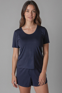 Vivisence Femmes Pyjama Viscose Coupe Ample Confort Respirant Pour La Nuit 2042,