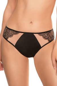 Vivisence femme culotte slip élégant 1044, noir