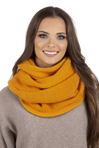 Vivisence Écharpe Tube Tricotée Femme Chaude Et Confortable Pour L’Hiver 7103, miel