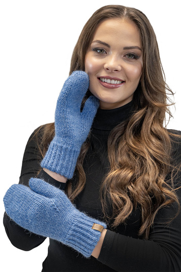 Vivisence Stylish Women's Mittens Made Of Warm And Soft Yarn With Elegant Ribbed Cuff Design Ideal For Stylish Outfits Perfect Gloves For Cold Winter And Autumn Weather, Jeans