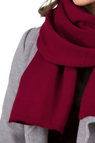 Vivisence Women's Winter Scarf Knitted Warm Comfortable For Cold Days 7102, maroon
