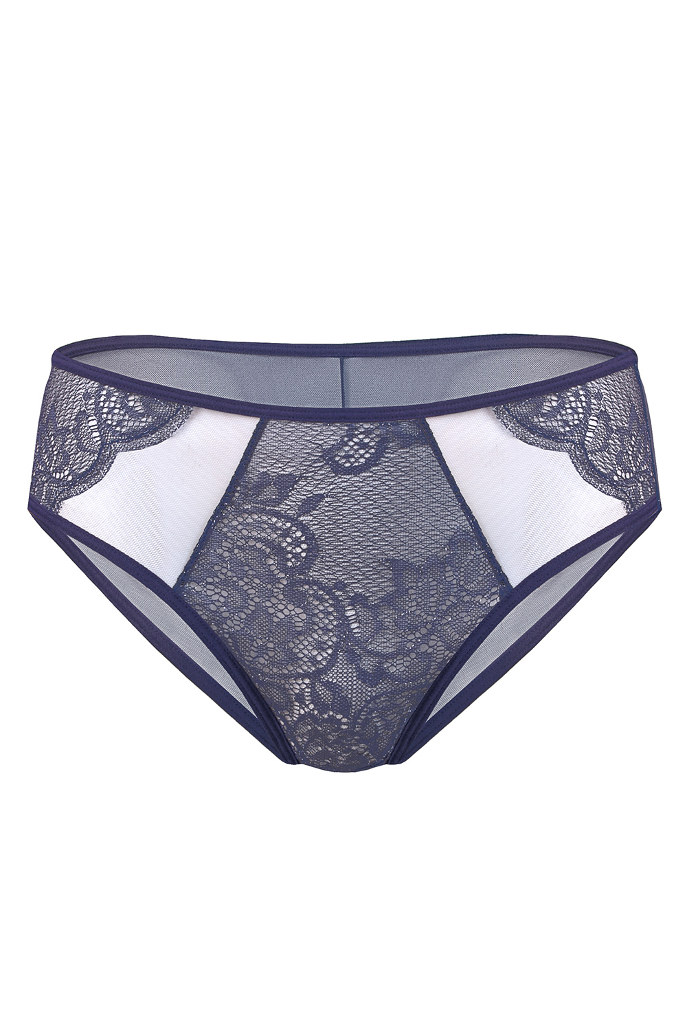 Vivisence femme culotte slip élégant 1044, bleu foncé