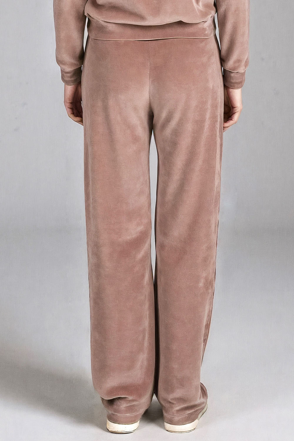 Vivisence Damen Velour Jogginghose Mit Geradem Bein Und Elastischem Bund Bequeme Freizeithose Für Zuhause Sport Und Alltag 9105, 