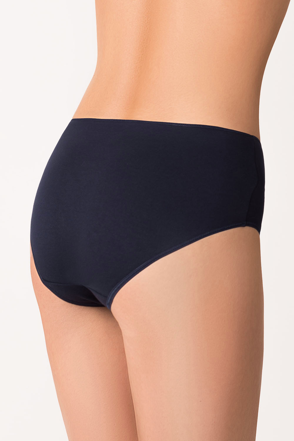 Vivisence femmes slip souple taille haute 4001, bleu foncé