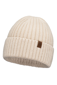 Vivisence Damen Winter Mütze Klassischen Beanie Strickmütze Stil Perfekte Passform Strickbündchen Warmem Rippengarn Ideal Für Kalte Wintertage Winter Herbst Modell 70104, ecru