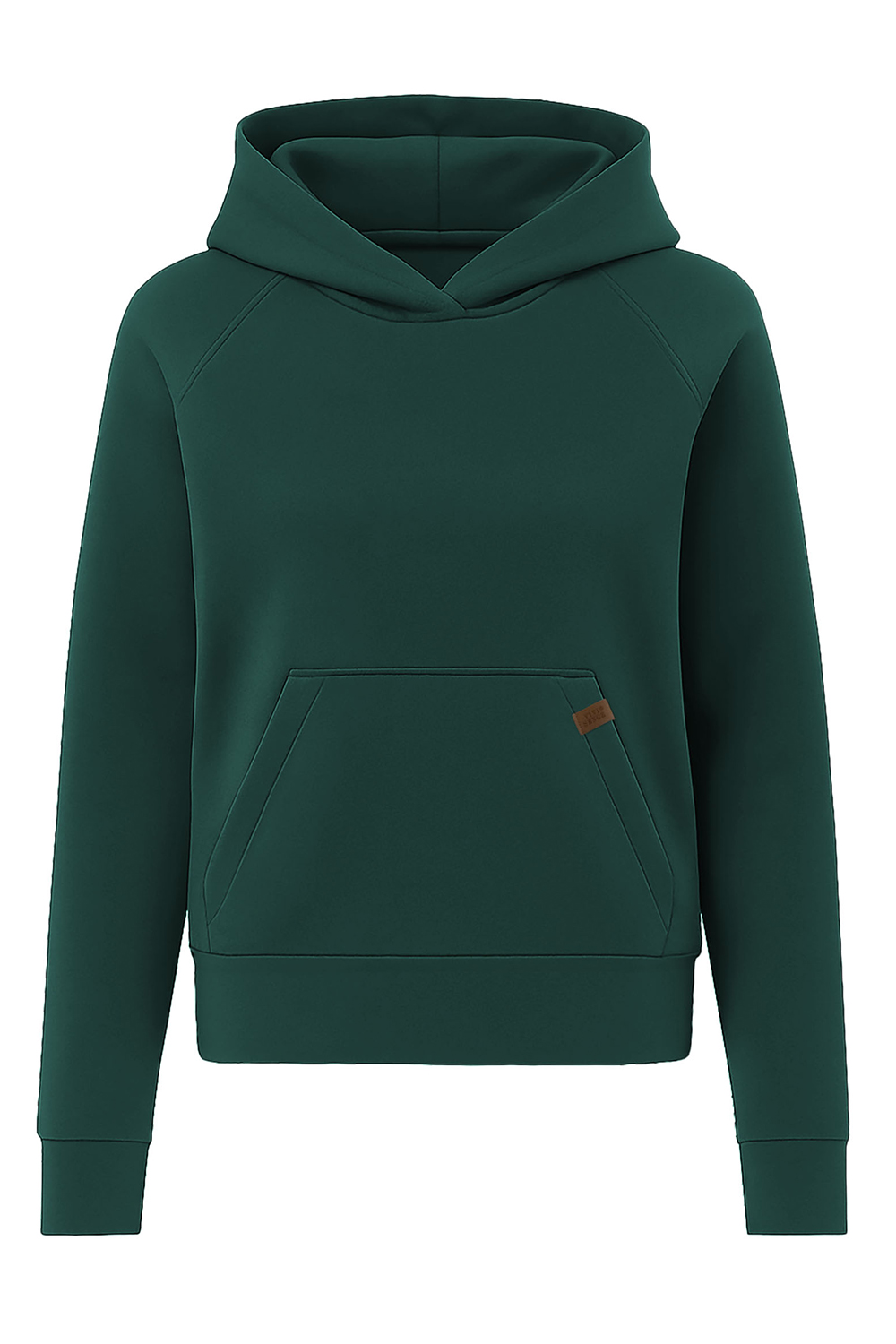 Vivisence Sweatshirt Baumwolle Lockerer Schnitt mit Kapuze Komfort Für Freizeit 9003, grün