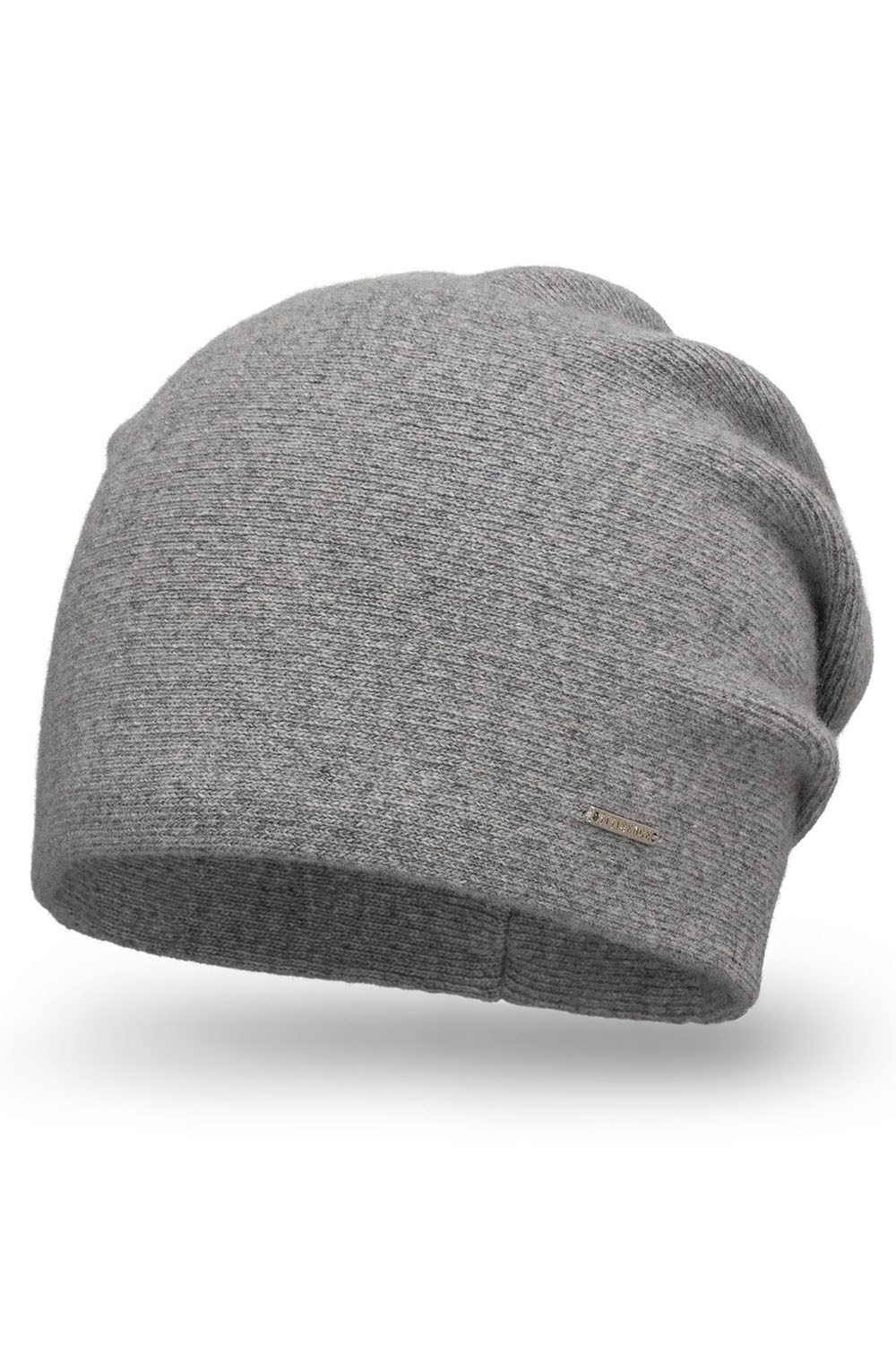 Vivisence Damen Mütze Wolle Falten Fleece Gefüttert Bequem Alltag Winter 7085, hellgrau