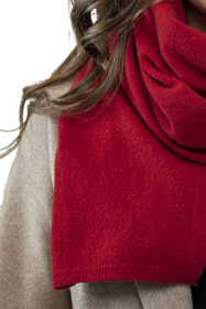 Vivisence Women's Winter Scarf Warm Comfortable For Cold Days 7101, red