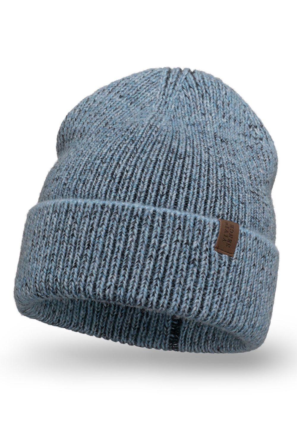 Vivisence Damen Mütze Winter Strickmütze Zweifarbigem Wärmendem Garn Herbst 7098, blau