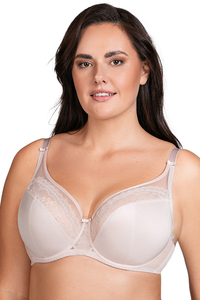 Vivisence Soutien-Gorge Classique Avec Armature En Dentelle Élégant Et Confortable Pour Un Maintien Parfait Bretelles Réglables Pour Toutes Les Poitrines 1081, beige