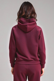 Vivisence Sweat À Capuche Femme Coton Poche Avant Perfect Confort Quotidien 9003, bordeaux