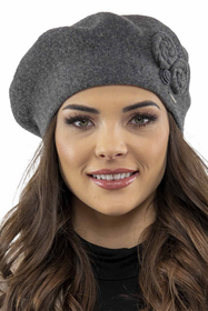 Vivisence Béret En Laine Femme Protection Thermique Pour Les Jours Froids 7037, gris foncé