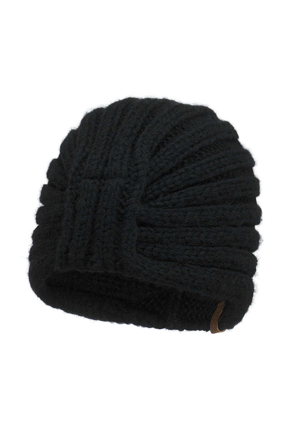 Vivisence Damen Mütze Weicher Merino Baumwollmix Für Komfort, Schwarz
