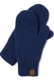 VIVISENCE Damen Winter Fausthandschuhe Komfort an kalten Wintertagen 7015, marineblau