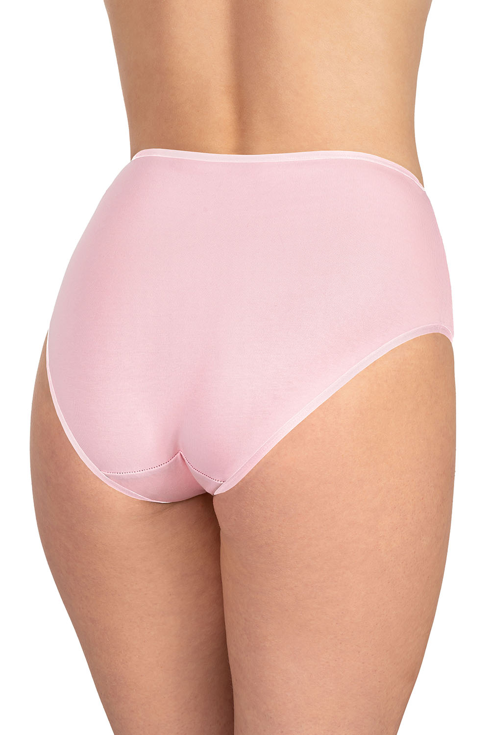 Vivisence Culotte Classique Slip pour Femme Lot de 5 Figi Silhouette Élégante 4016, bande rose: rose 5-pack