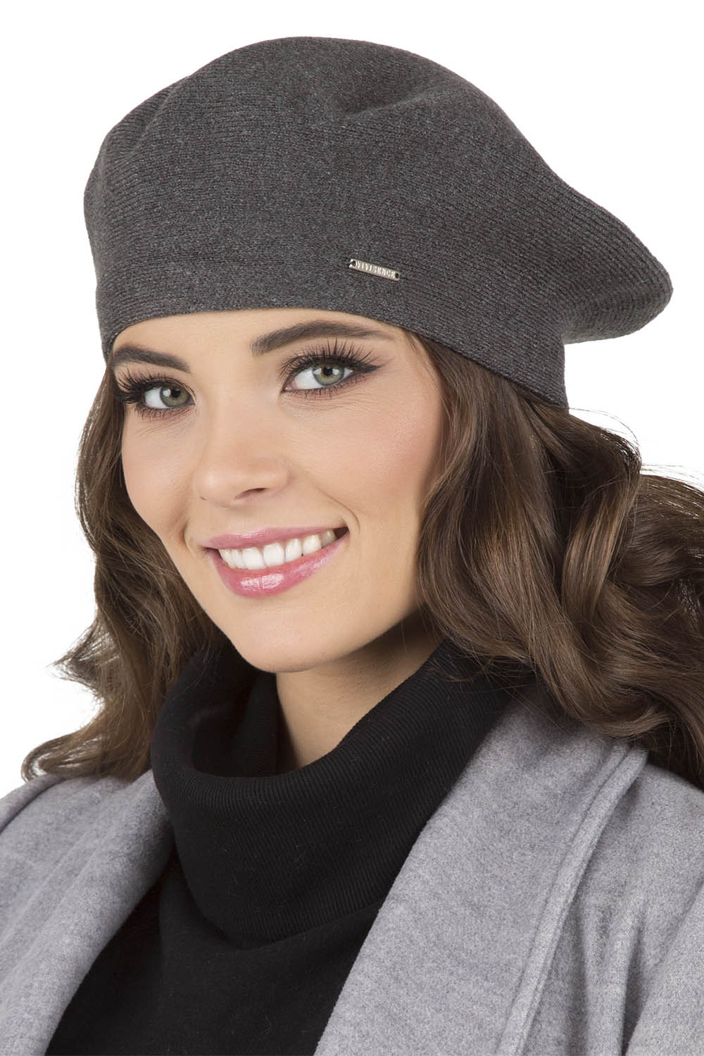 Vivisence Mütze Schal Set Klassisch Form Wärme Und Stil An Wintertagen 7005, dunkelgrau